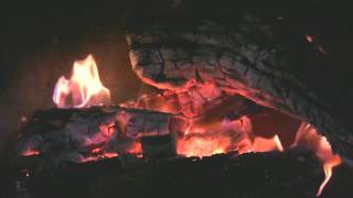 Yule Log Fireplace - Holiday Card mov