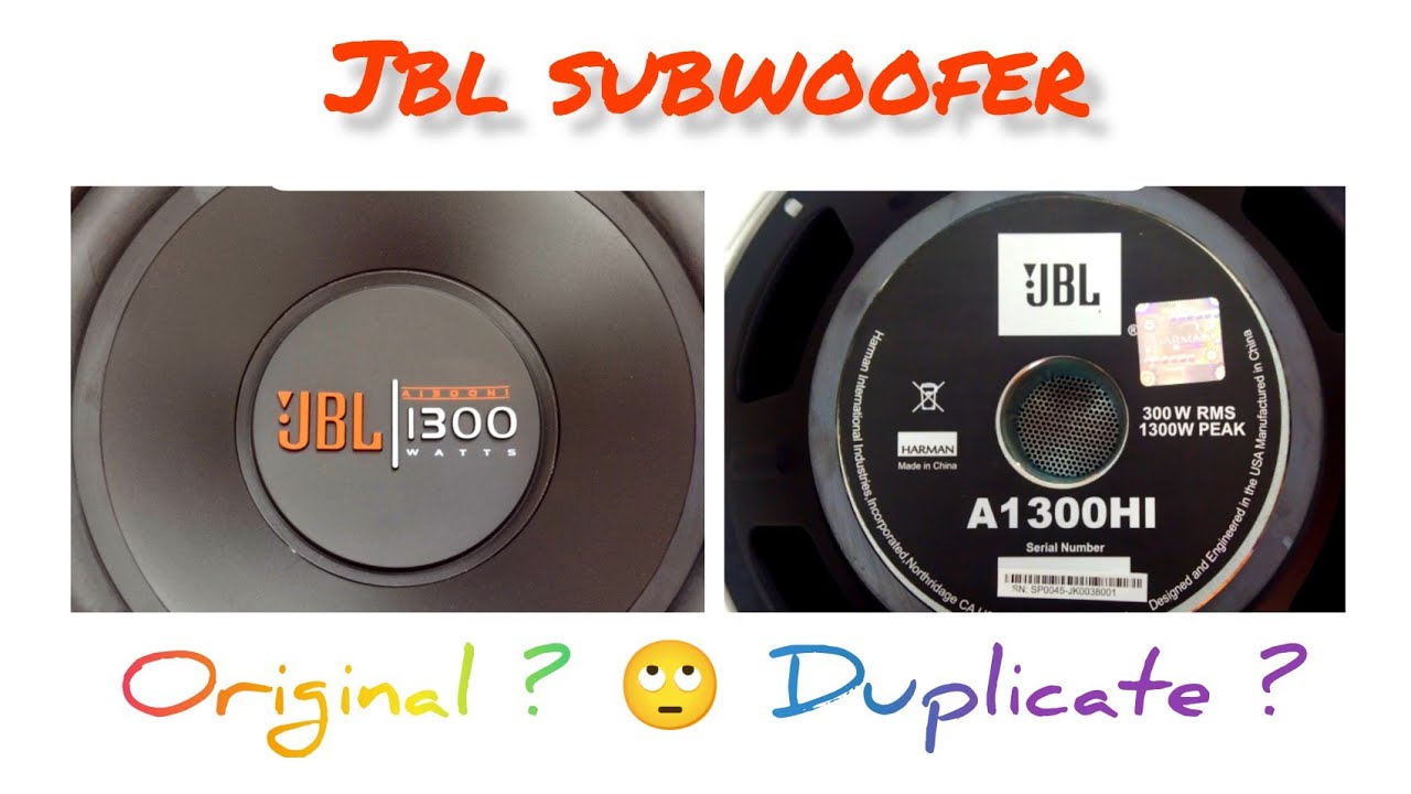 JBL 12 INCH SUBWOOFER 1300 WATTS ORIGINAL AND DUPLICATE