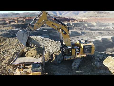 Caterpillar 6015B Excavator | Digging Hard Ground & Loading Huge Rocks - Sotiriadis/Labrianidis