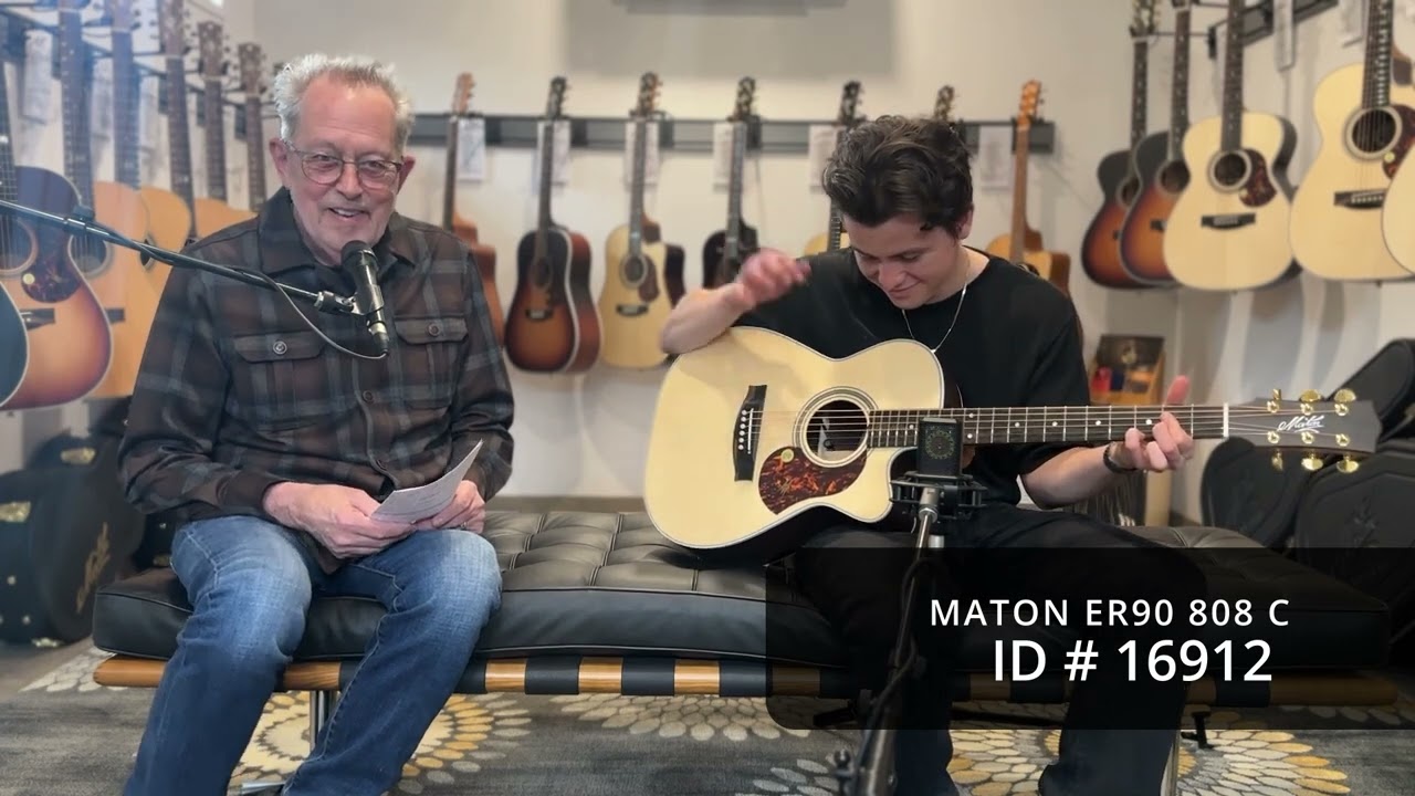 洋楽 MATON g-rap Maton Guitars ER90 808 C #16912 - YouTube