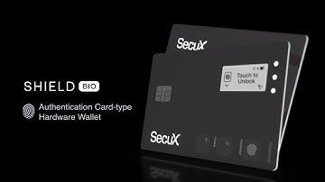 Shield BIO Biometric Crypto Card Wallet, One Touch to SHIELD