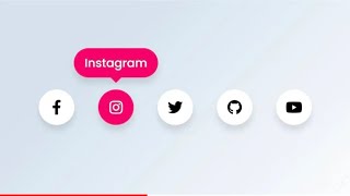 Social Media Buttons With Tooltip On Hover Using Only HTML & CSS