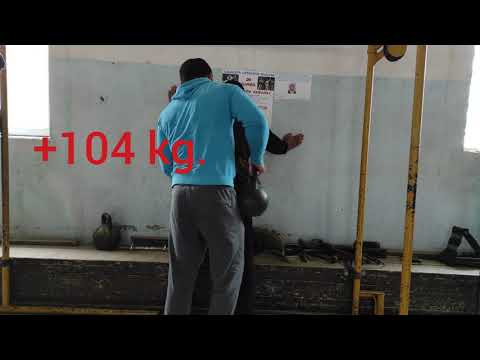 ოთარი საგინაშვილი +104 კილო /  Otari Saginashvili pull ups +104kg