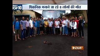 Bus falls down a mountain road in Ambenali Ghat in Raigarh, 8 dead