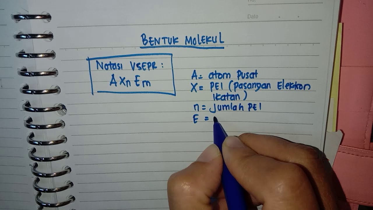 Contoh soal menentukan bentuk molekul berdasarkan notasi VSEPR