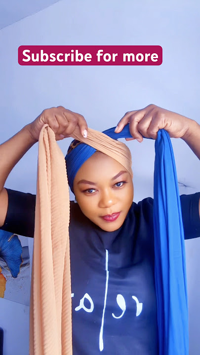 Head wrap/turban tutorials, no pins, no rubber band#shortsfeed #howto ​#viral @CalistaStarBeauty
