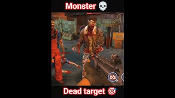 dead target 🎯 100 zombies monster 💀#horrorgaming #zombie #gaming #viralshorts