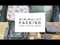 What I pack as a MINIMALIST | 5 Days