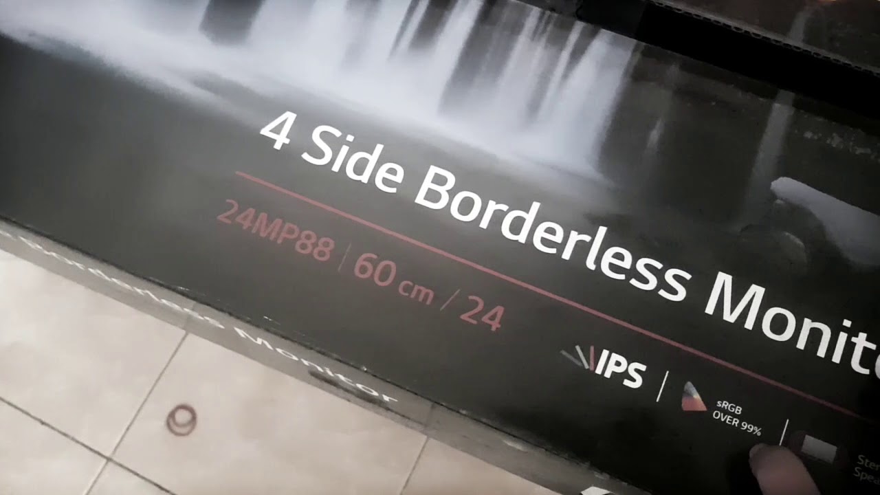 UNBOXING MONITOR LG 24MP88