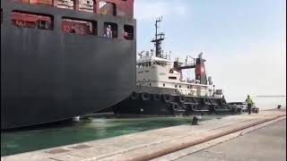 مرفأ طرابلس اللبناني يستقبل أكبر سفينة حاويات في تاريخه
