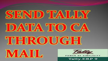 SEND TALLY DATA TO CA, C.A KO TALLY KA DATA KAISE BHEJE || HOW TO SEND TALLY DATA TO CA