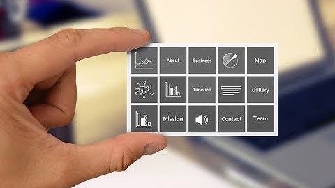 Business Card Presentation Template for Prezi