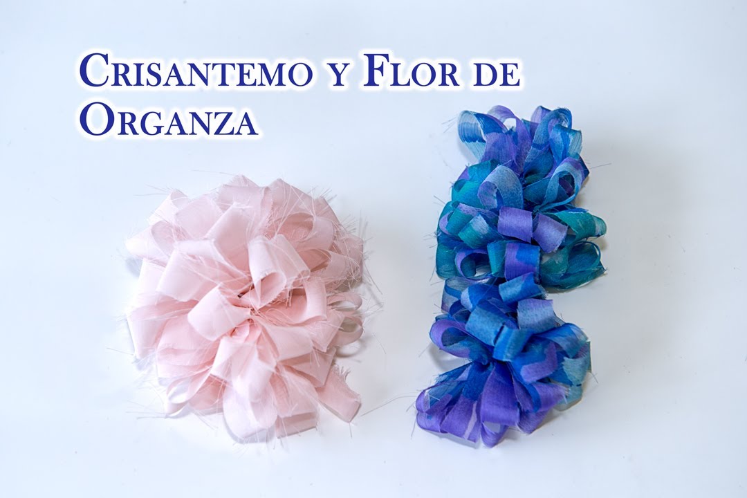 Flor de Organza o Flor en Cascada Para Ropa,Accesorios y Cabello 