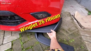 Winglet Lips Bumper Mobil Murah dan cara pasangnya