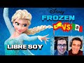 LATINO Y ESPAÑOL REACCIONAN A LIBRE SOY | FROZEN | DOBLAJE LATINO VS ESPAÑOL | DISNEY