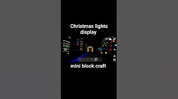 Christmas lights display Mini block craft update