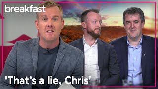 Chris Bishop defends Winston Peters' media attacks in heated interview | TVNZ Breakfast