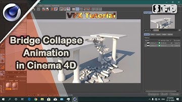 Bridge Collapse Animation - Voronoi Fracture in Cinema 4D - Sudipto Show Videos