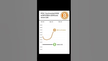 You invested $100 in BITCOIN in 2010 and never sold #crypto #bitcoin #investing