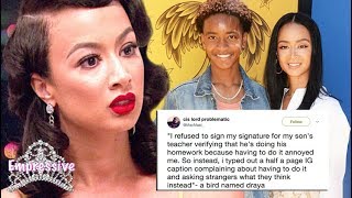Draya Michele gets dragged for refusing to help her son with his homework. A MESS!