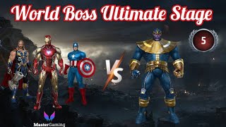 Defeat Thanos World Boss Ultimate Stage 5Marvel Future Fight