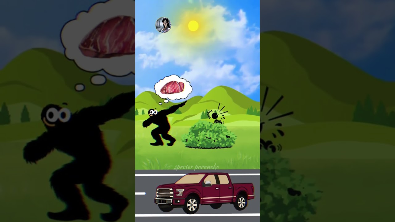 Big Foot #shorts #mystery #horror #scary #creepy #animation