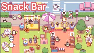 SNACK BAR (New Android Idle Game - Intro)  #Snackbar #androidgameplay #dolls #catgames screenshot 2