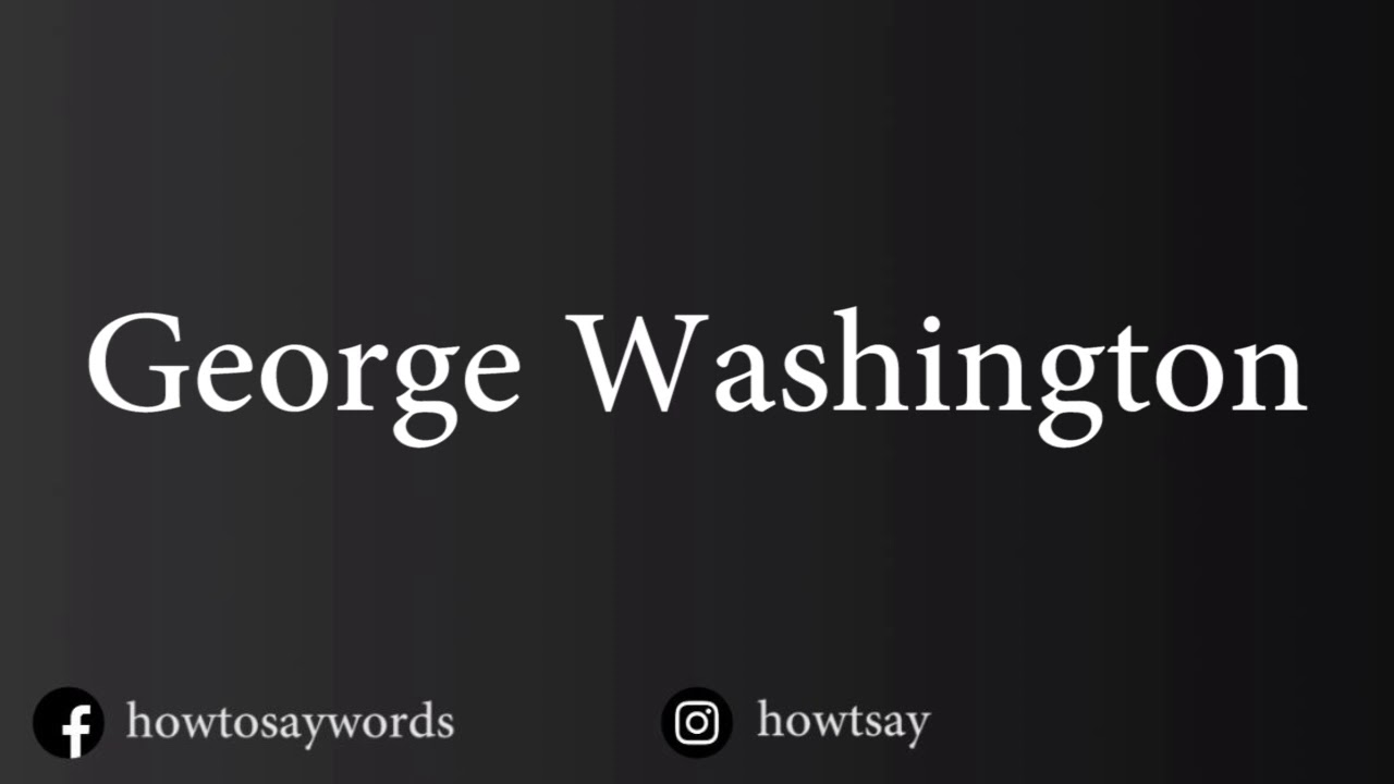 How To Pronounce Washington YouTube