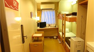 A 13hour cruise to a private hotel by night ferry. Japanese ship (OitaKobe)pet room