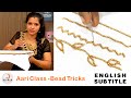 Aari work for beginners in tamil  aari online class 2  aari bead work basic stitches in tamil 348