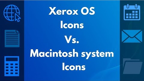 Xerox OS Icons Vs. Macintosh System Icons
