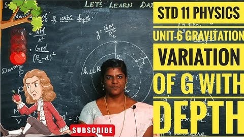 Variation of "g" with Depth | Unit -6| Gravitation| #letslearndaily #class11physics #gravity