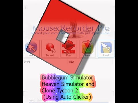 Bubblegum Simulator Heaven Simulator And Clone Tycoon 2 Using Auto Clicker Roblox Youtube - chill clicker x2 chillcoins roblox