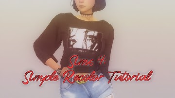 🖌️ Sims 4 Recolor Tutorial | Adobe Photoshop + Sims 4 Studio