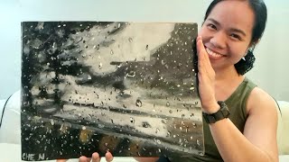 Road on a Rainy Day/ Acrylic Painting Tutorial by Cheryl Navarro
