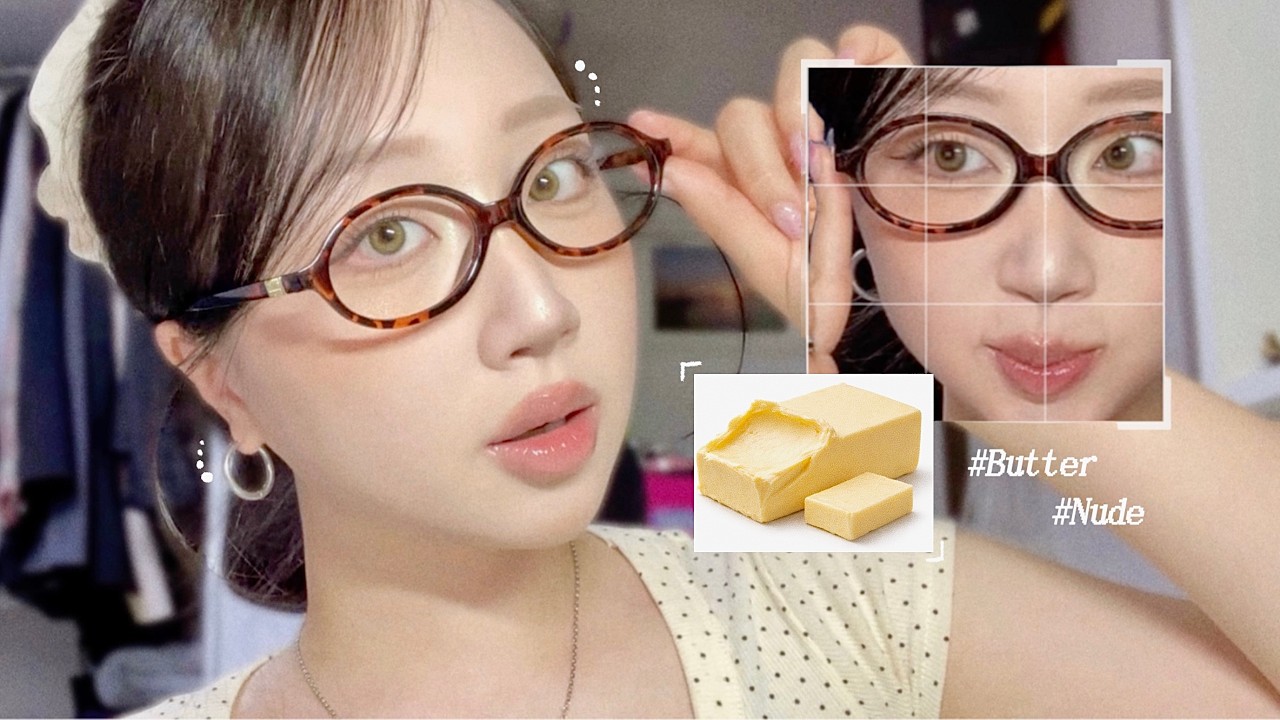 ･｡ﾟ두쫀쿠 가고 버터떡도 가고, 이젠 🧈통버터🧈 메이크업ﾟ.･ 얼마나 녹진할 지 감도 안 옴..☆ (ft. 빈티지 안경 메이크업🤓) | with. 구독자 이벤트🎁