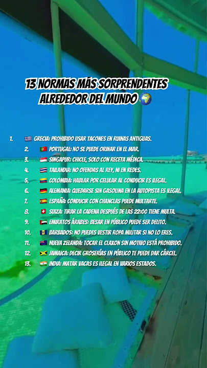 13 NORMAS MÁS SORPRENDENTES ALREDEDOR DEL MUNDO 🌍 #viajes #tipsviajes #destinosjuntos