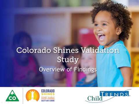 2018 Colorado Shines Validation Study (Webinar)