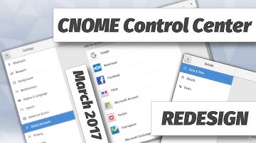 GNOME Control Center - Redesign (Current state)