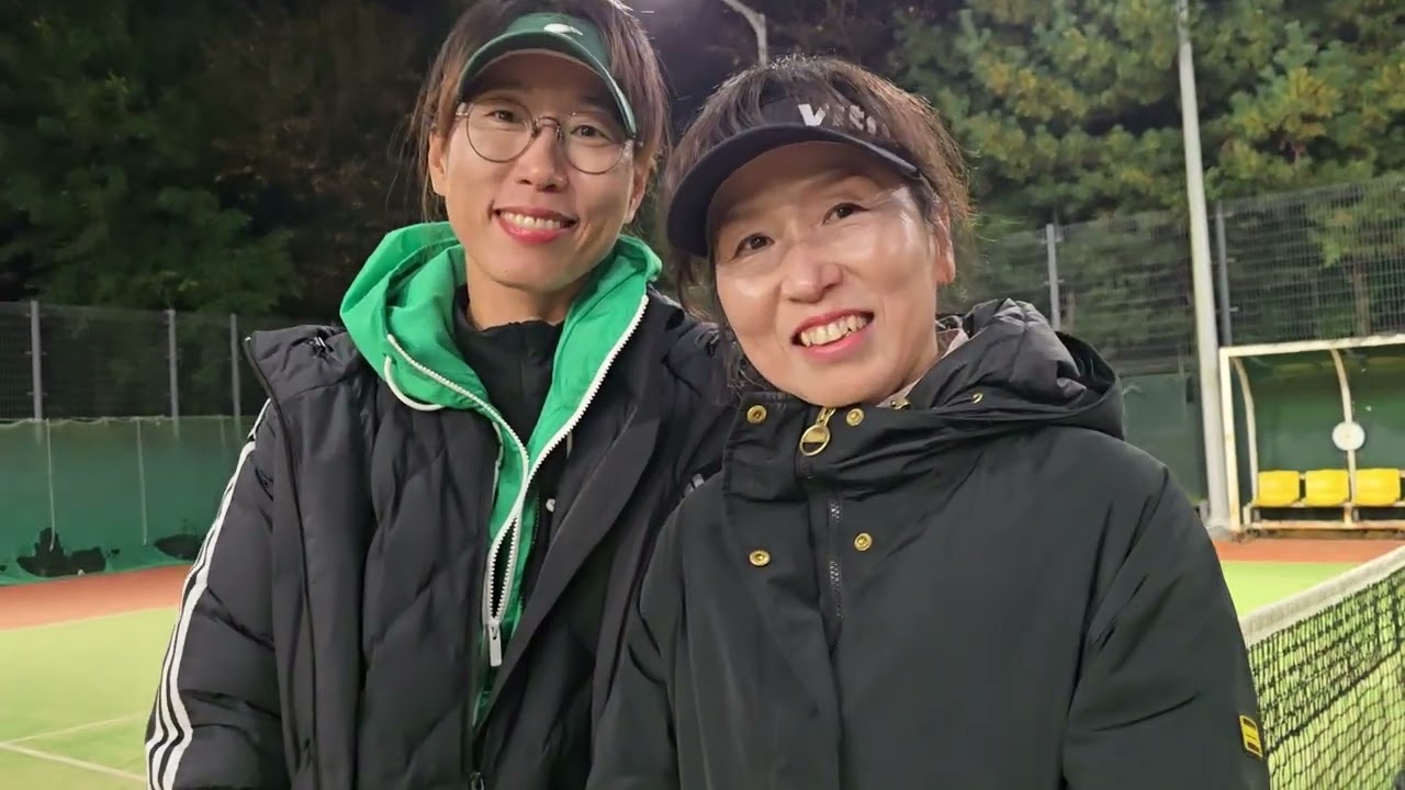 제19회 금천구어머니테니스회장배 결승전(윤재희,이윤자 : 김정은, 이샤론)