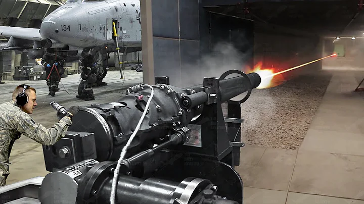 Testing US A-10’s Scary 30 mm Gatling Gun After Repairs