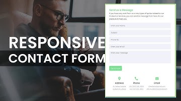 Responsive Contact Us Form Using HTML and CSS | Contact Form Design