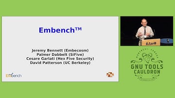 Using Embench to measure GCC performance for deeply embedded targets - GNU Tools Cauldron 2019