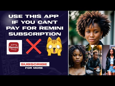 Use this app if you can't subscribe to remini to generate Ai photos for