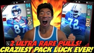 GREATEST PACK LUCK EVER! 2 LEGENDS IN PRO PACK BUNDLE! 1 MILL COINS WORTH! MADDEN 17 ULTIMATE TEAM
