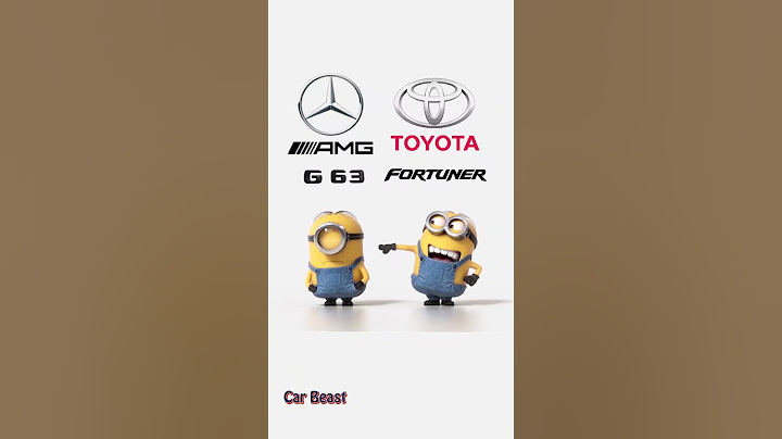 Mercedes AMG G63 VS Toyota fortuner minion style#foryou #funny #status #status #trending  #fyp #car