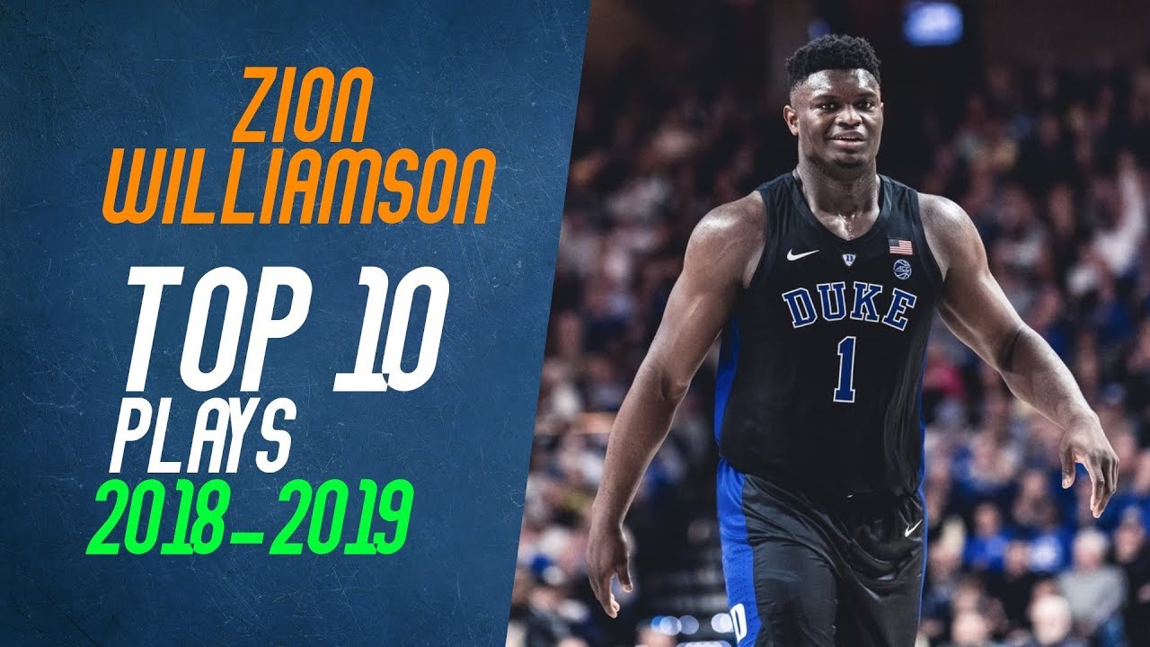 2018 Men #1 Zion Williamson Duke Blue Devils College Basketball