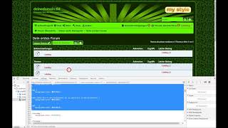 Die Hintergrundfarbe der Forumsliste außerhalb der Startseite ändern