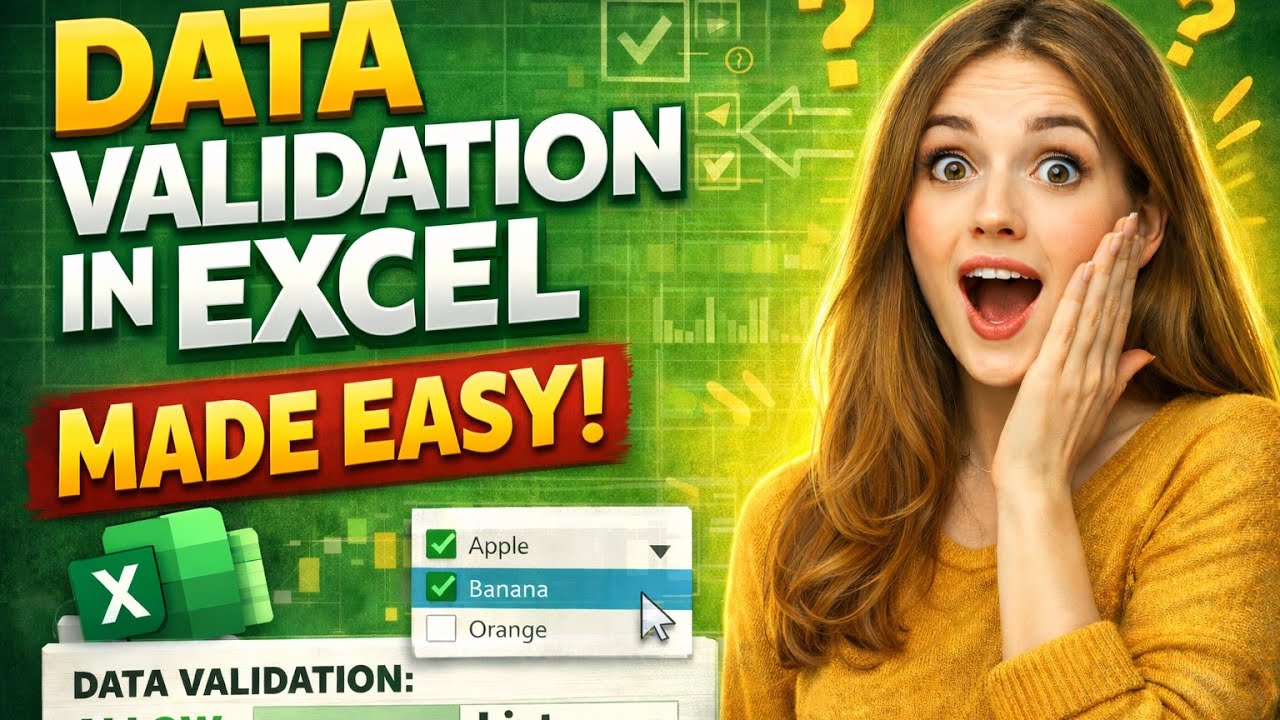 Excel Data Validation Explained | Dropdown Lists, Rules & Errors | The House of Tech