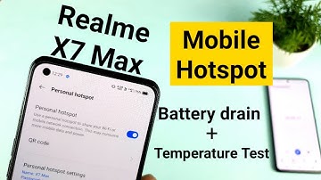 Realme X7 Max Mobile hotspot temperature test & battery draining test 🔥🔥🔥